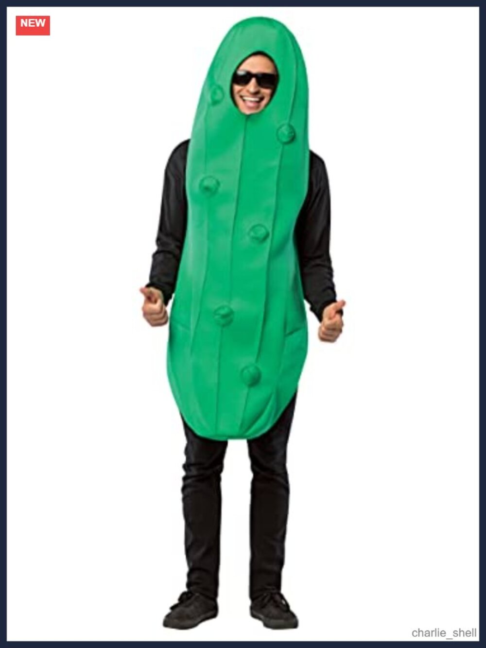 Funny Adult Pickle Costume Foam Tunic Halloween Party One Size